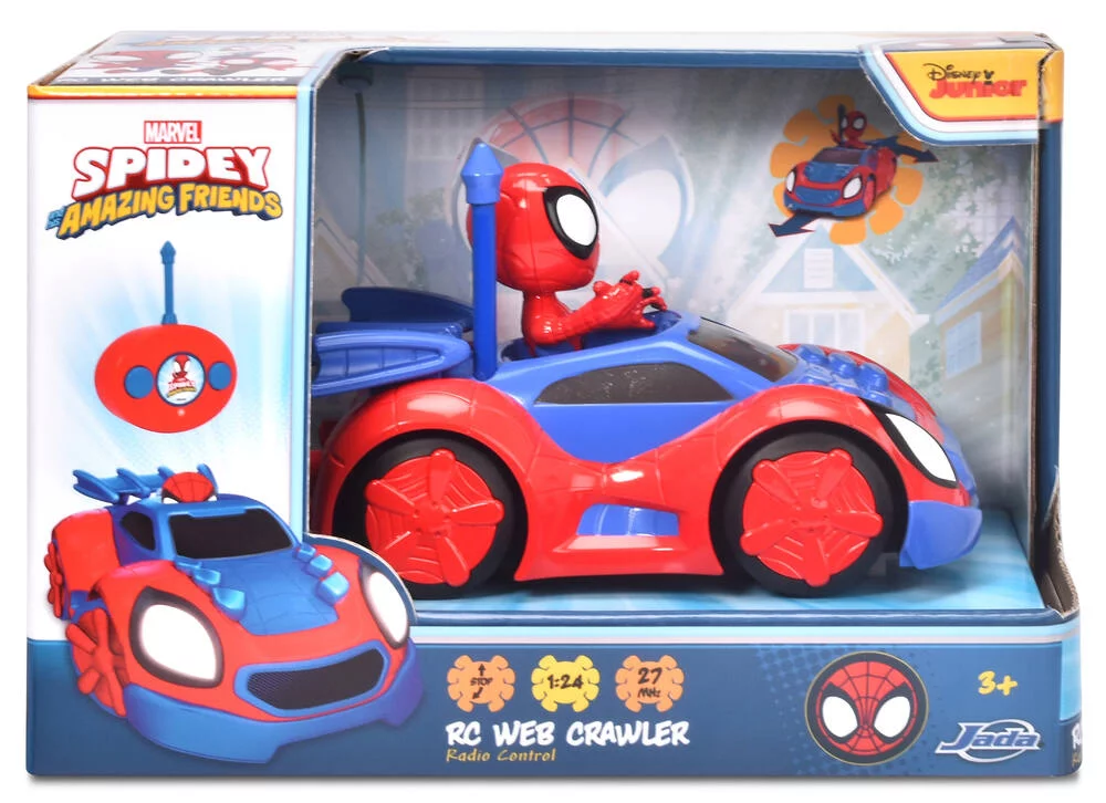SPIDEY - JADA VOITURE RADIOCOMMANDE WEB CRAWLER 17 CM