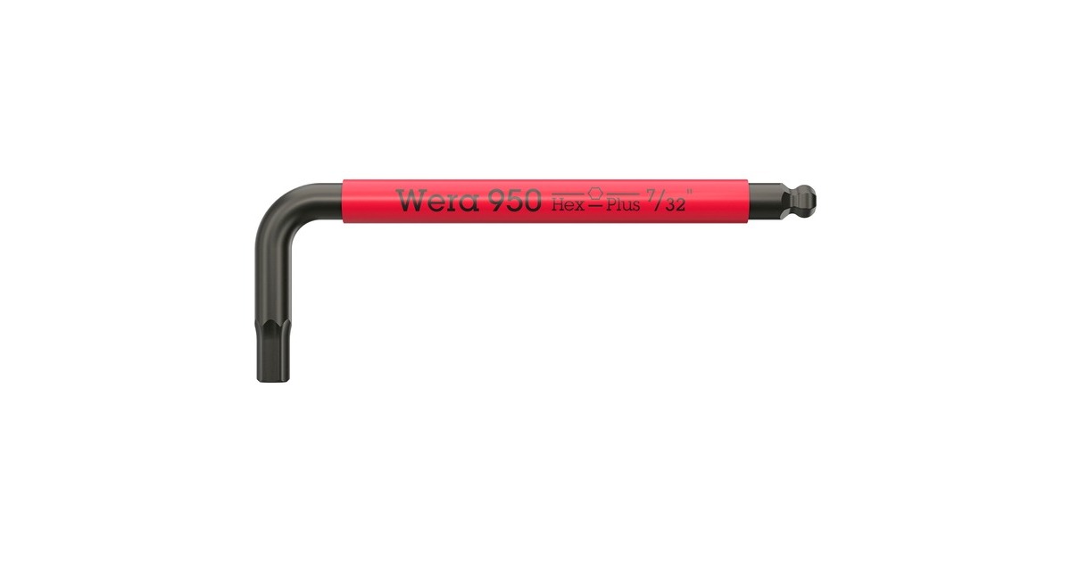 Wera950/9 Hex-Plus Multicolour Imperial 3 Stiftsleutelset, BlackLaser  (Zwart, 9‑delig)