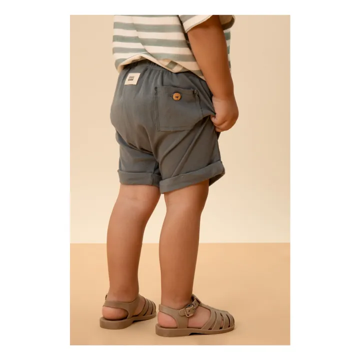 Studio Bohème Short Simon Jersey | Bleu gris