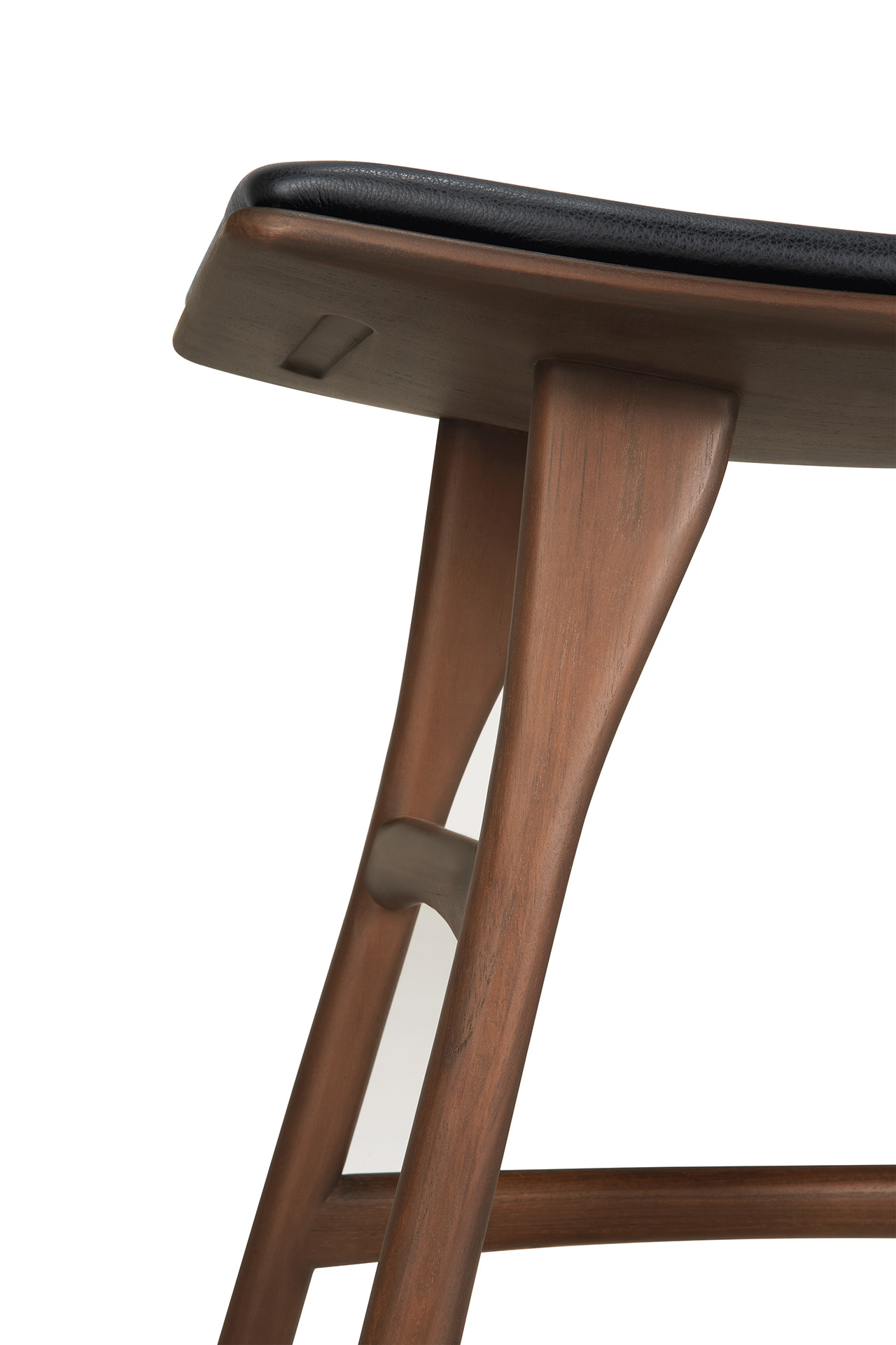 Osso kruk - bruin teak/zwart leer