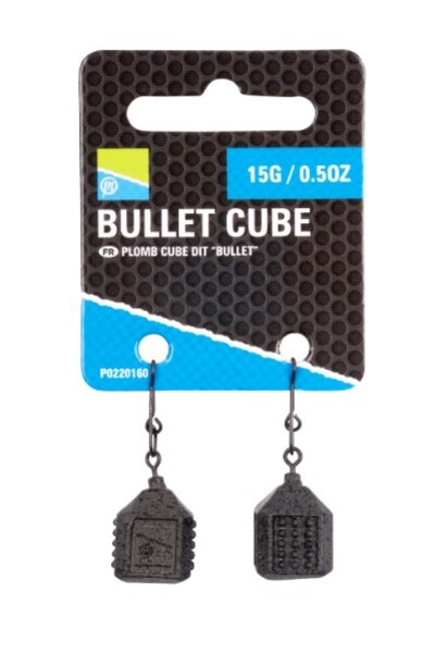 Plombs feeder Preston Bullet Cube (2 pièces)