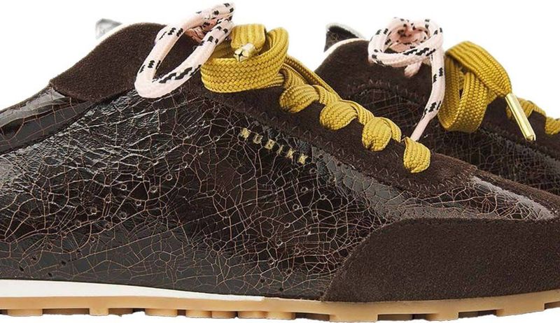 NUBIKK - Billy Lou - Sneakers - Donkerbruin - Leer/Suède