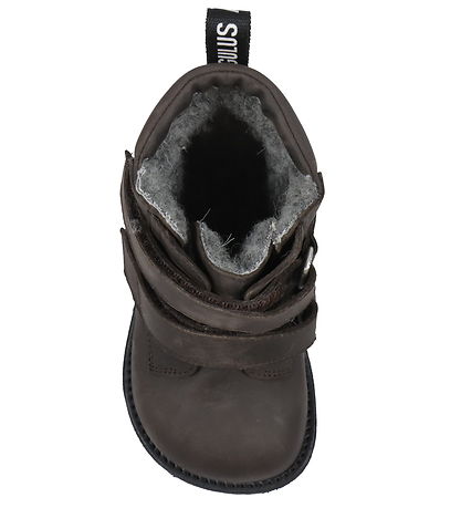 Angulus Winterstiefel - Tex - Dark Brown Mit Futter/Klettband