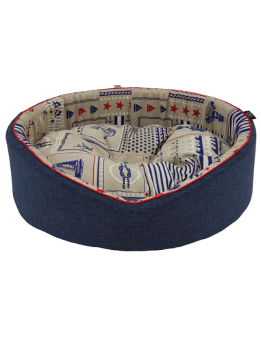 Cama estofada com motivos náuticos, CAZO Marine