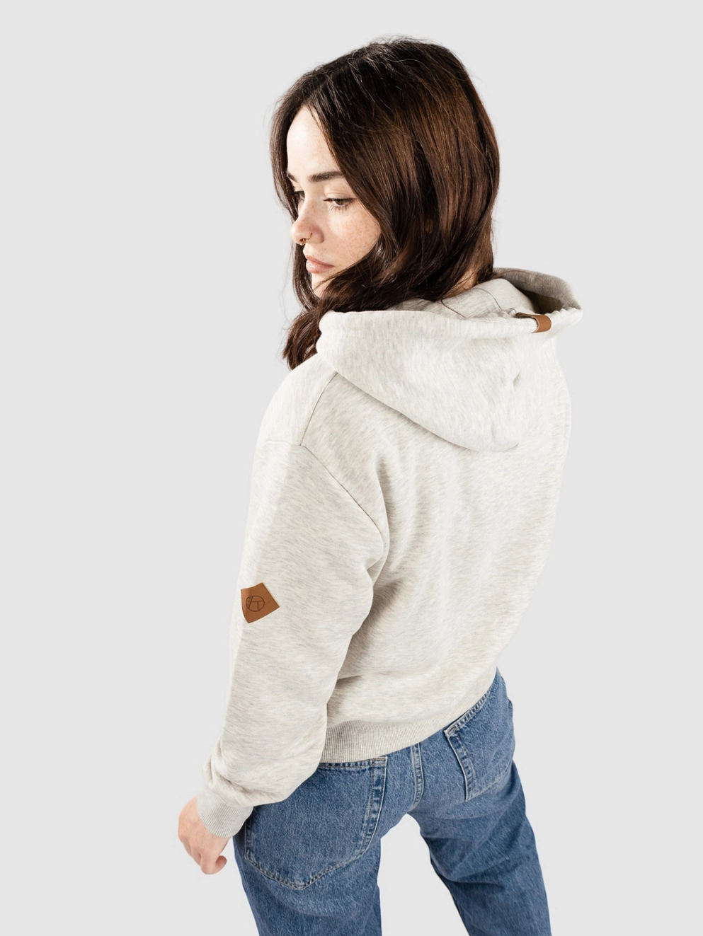Kazane Wren Hoodie lt heather grey