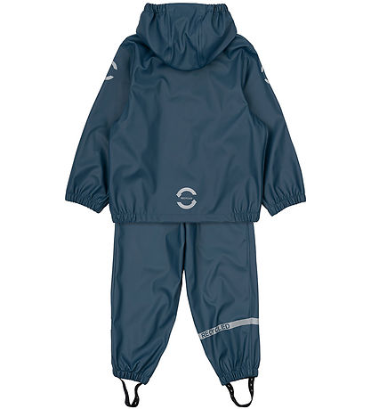 Mikk-Line Regnt?j m. Seler - PU - Recycled - Orion Blue