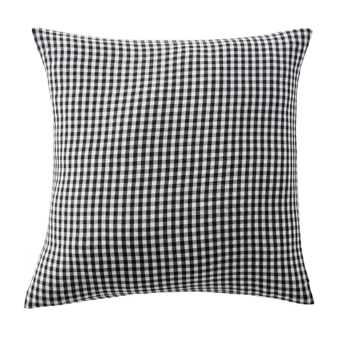 Taie d'oreiller carrée gaze de coton (60 x 60 cm) Vickie Noire