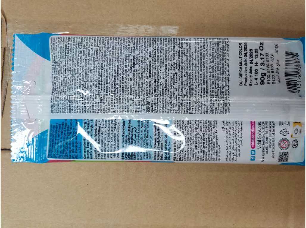 GOMAS VIDAL DULCIPICA MULTICOLOR 90G