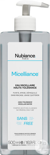 Nubiance Micelliance Eau Micellaire Haute Tolérance Peaux Sensibles Mixtes À Grasses 500ml