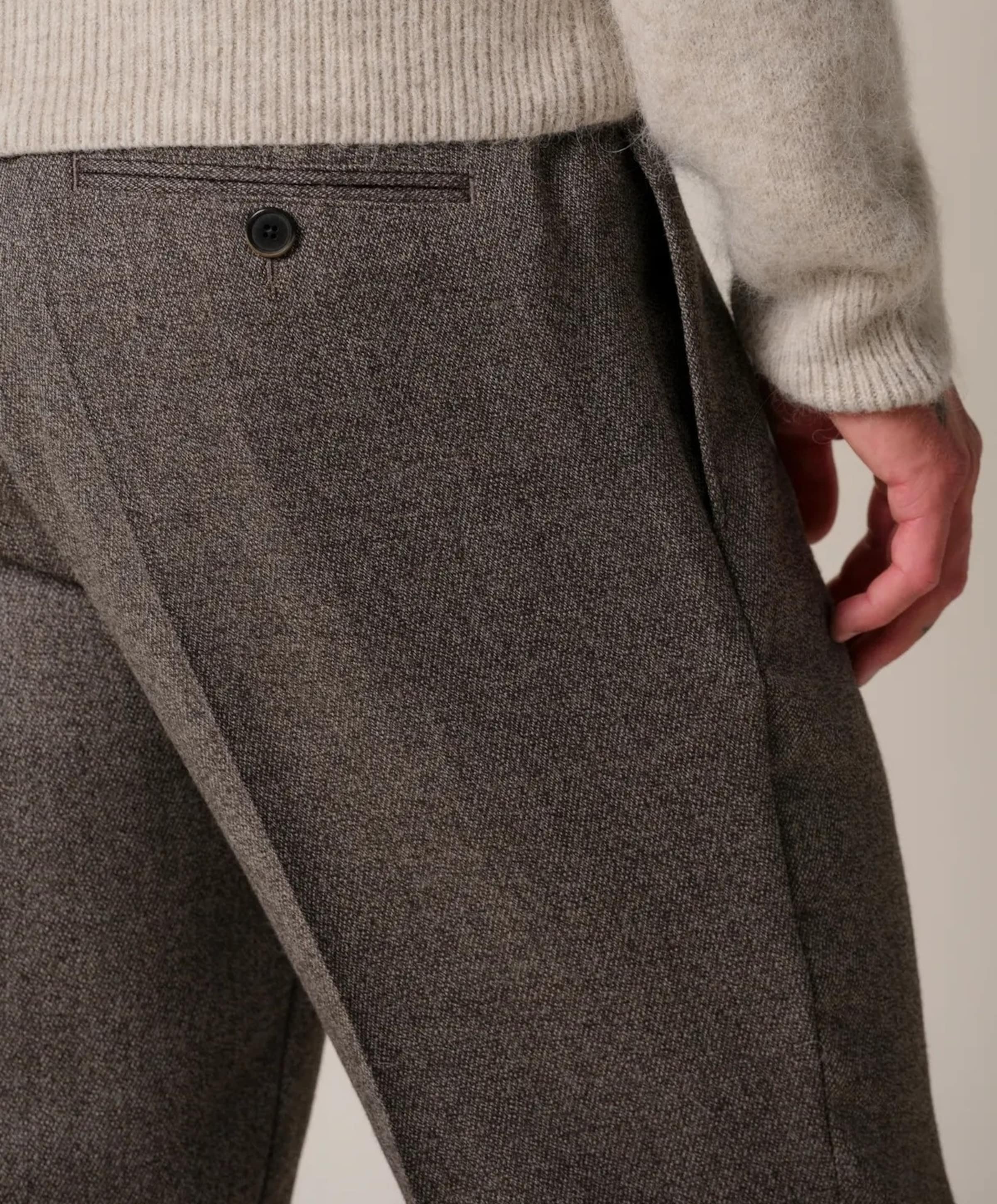Profuomo MOULINE LF heren broek bruin