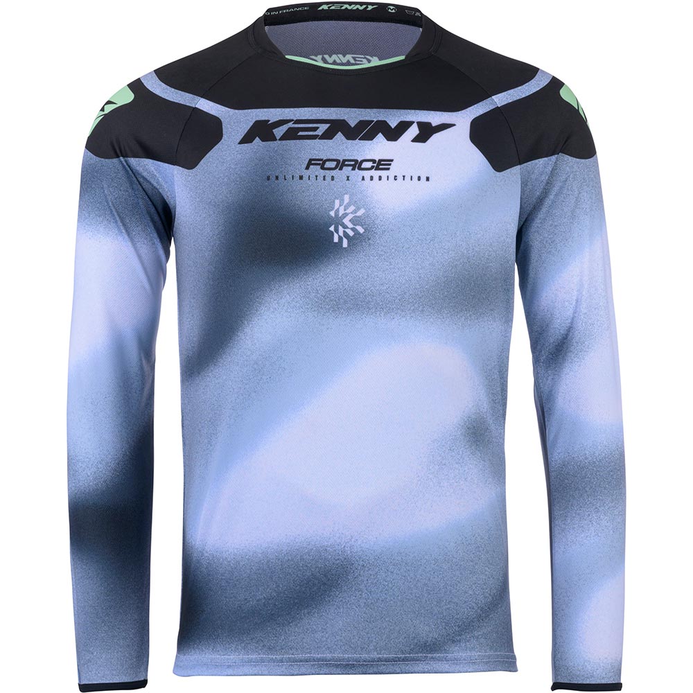 Kenny - Maillot Force Fog Noir / Gris / Blanc / Vert