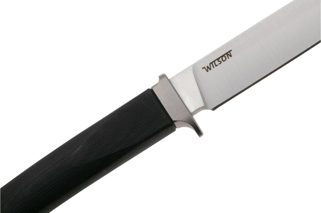 LionSteel Ago AG1-GBK Black G10, Titanium Guard, vaststaand mes