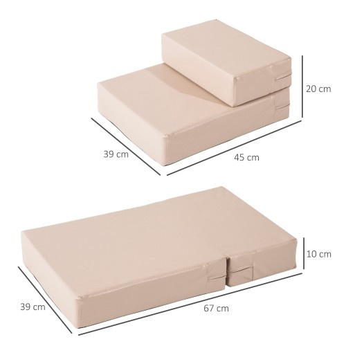 Cama multifuncional de 2 níveis para cães PawHut
