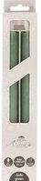 Anna's Collection LED dinerkaarsen - 2x st - jade groen - 23 cm - afstandsbediening - kaarsen