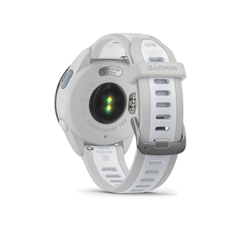 garmin forerunner 165 43 mm gps pulsur 39 010 02863 21 mist grey