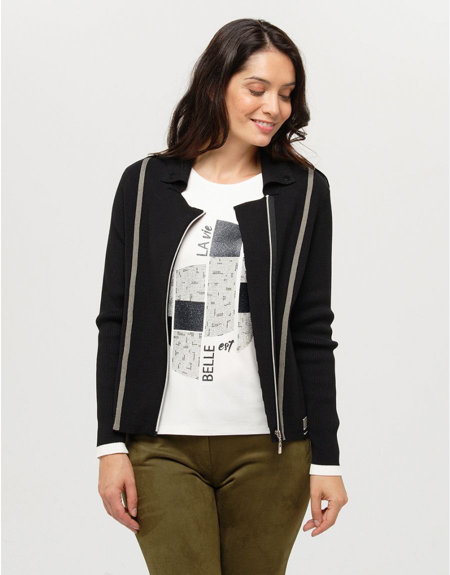 Veste noire zippée