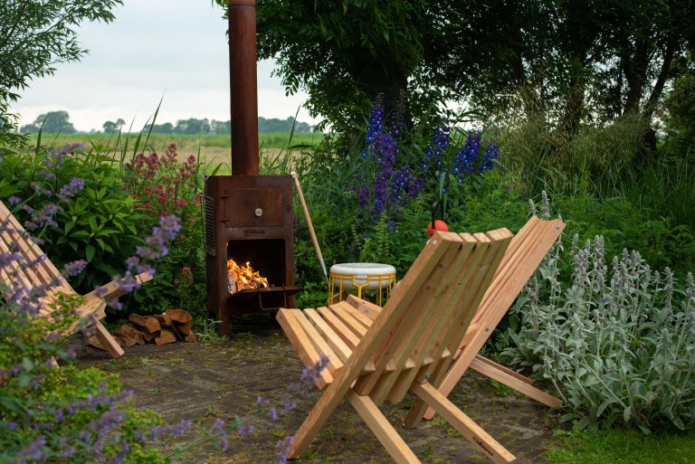 Weltevree Fieldchair fauteuil houten buitenstoel