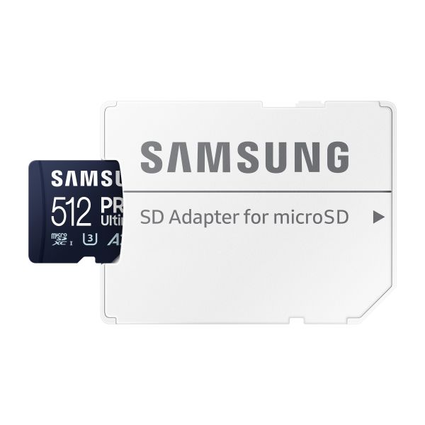 Samsung 512GB MicroSDXC Pro Ultimate U3 A2 V30 - MB-MY512SA/WW