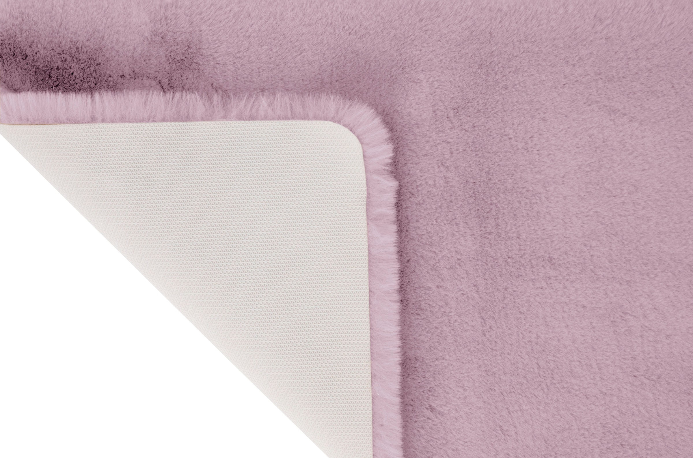 my home Badematte »Rabbit Badematten, Badvorleger, Badezimmer Teppich« Höhe 30 mm rutschhemmend beschichtet fussbodenheizungsgeeignet | schnell trocknend | strapazierfähig Kaninchenfell-Haptik, Badteppich, rechteckig, rund & als 3-tlg. Set