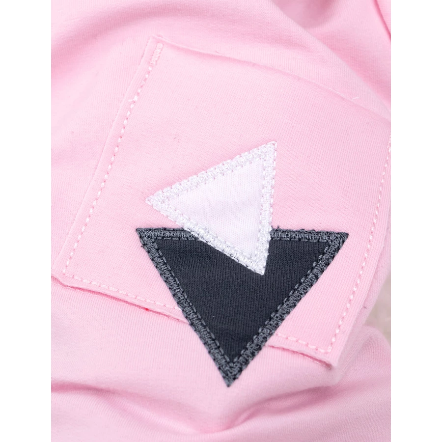 Baby Sweets 2tlg Set Shirt + Hose Lieblingsstücke Triangle grau rosa