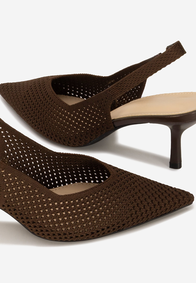 Chaussures slingback bruns Maldivia