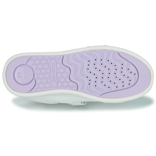 Geox - J SKYLIN GIRL D - Blanc / Iridescent / Argenté