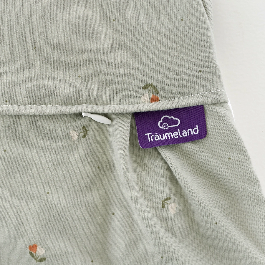 Träumeland Schlafsack Liebmich Fiore grün