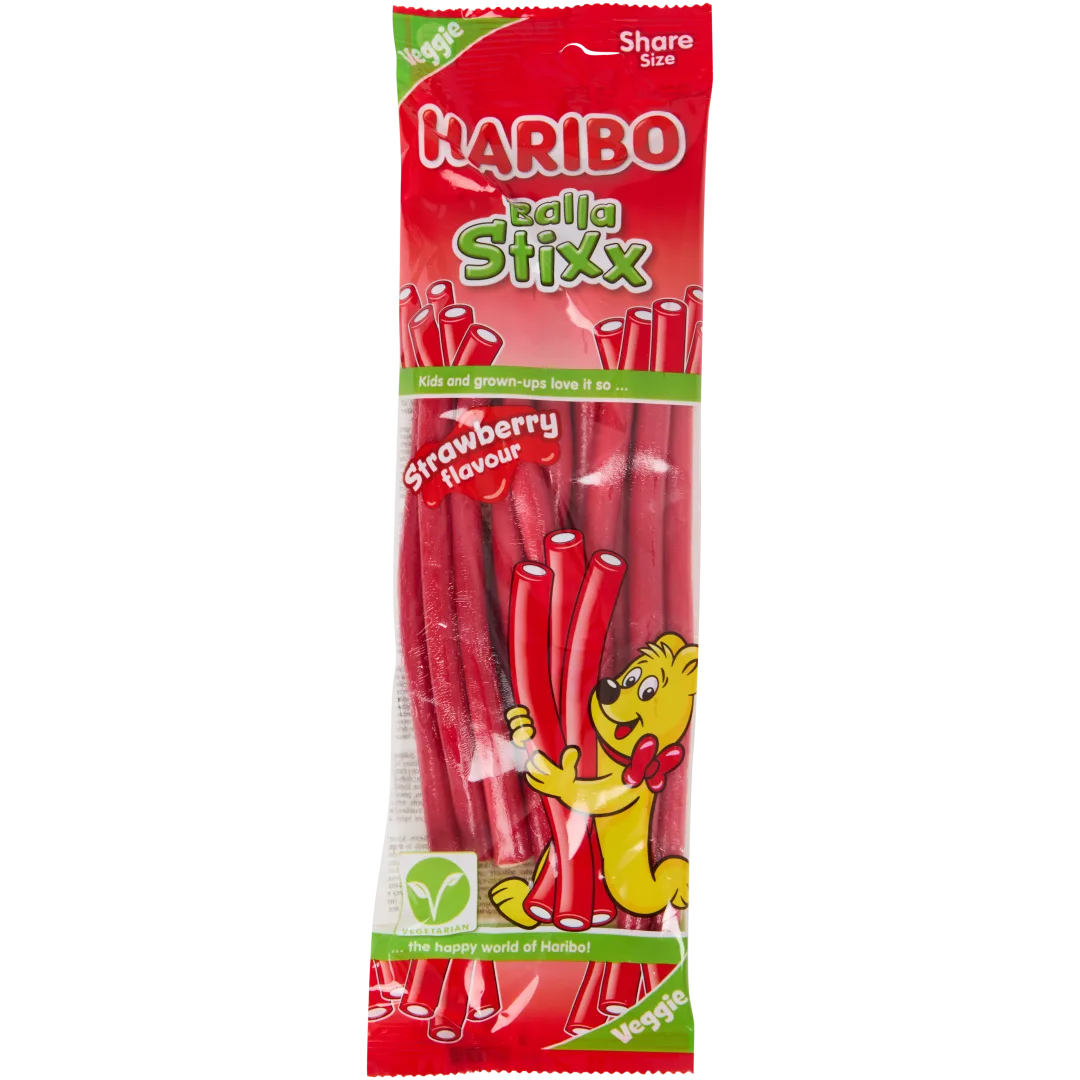 Haribo Balla Stixx Aardbei 240 gram
