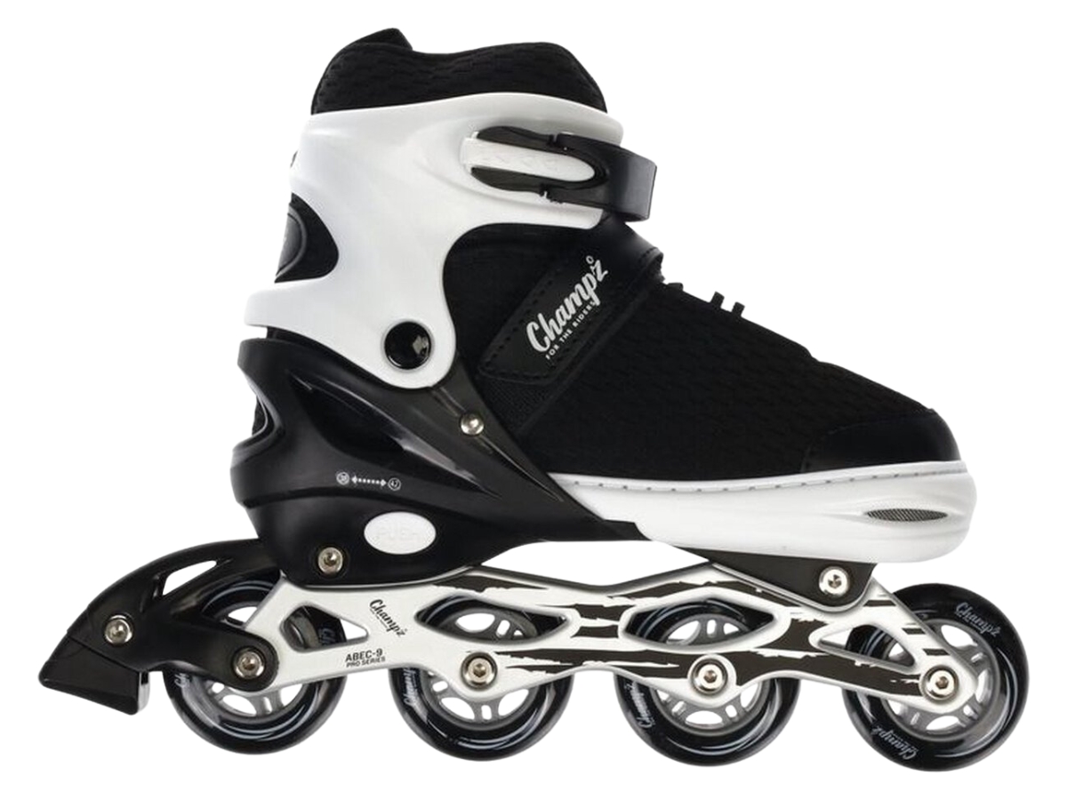 Champz Pro Kinder Inline Skates Zwart Semi-Softboot ABEC9