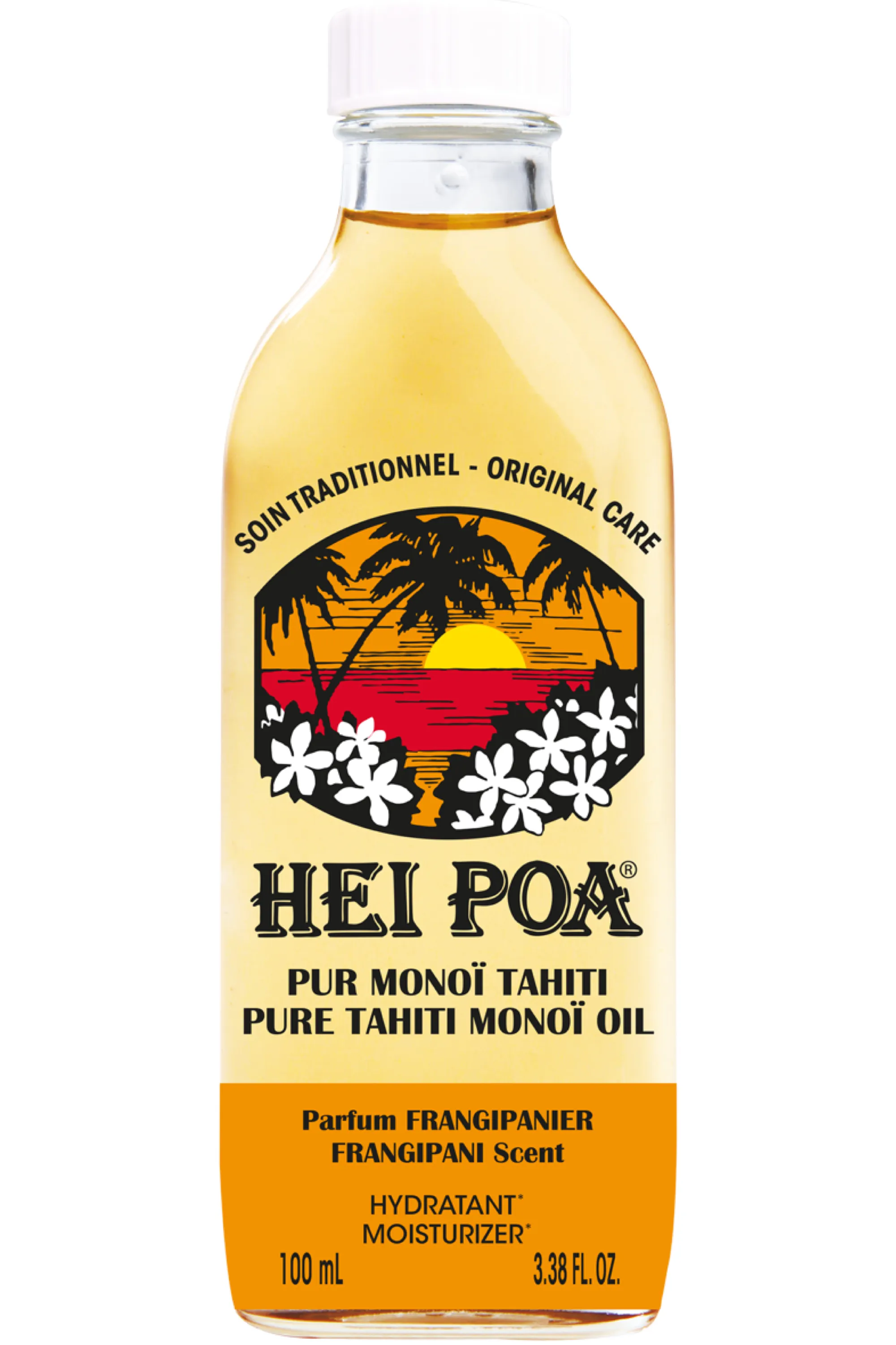 Hei Poa Soin multi-usages corps Pur Monoï Frangipanier-100 ml