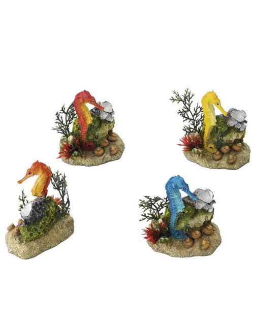 Aqua Della Decor Zeepaardjes - Aquarium - Ornament - 9x6x10.5 cm Assorti