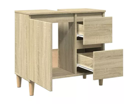 Armoire salle de bain chêne sonoma 65x33x60 cm