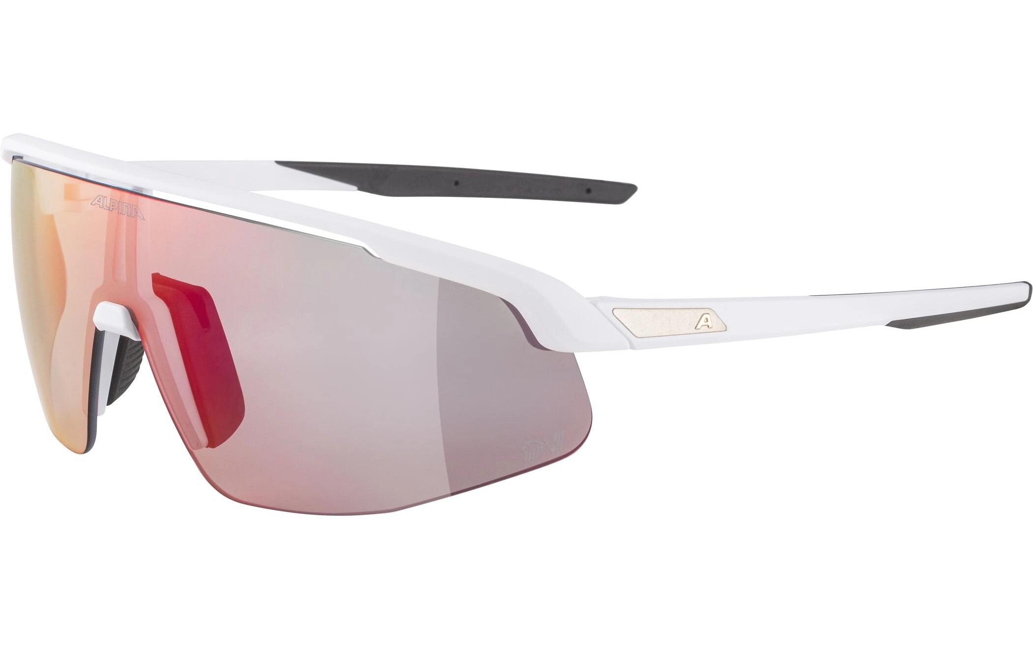Sportbrille Turbo Pro QV - Weiss matt<br>Velobrille Cat. 1-3