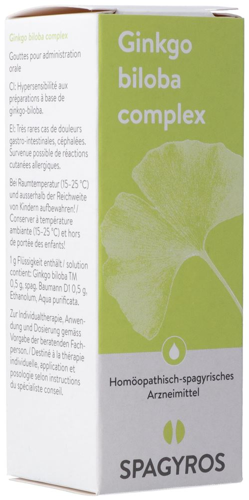 Spagyros Ginkgo biloba complex<br>50 ml, Urtinktur