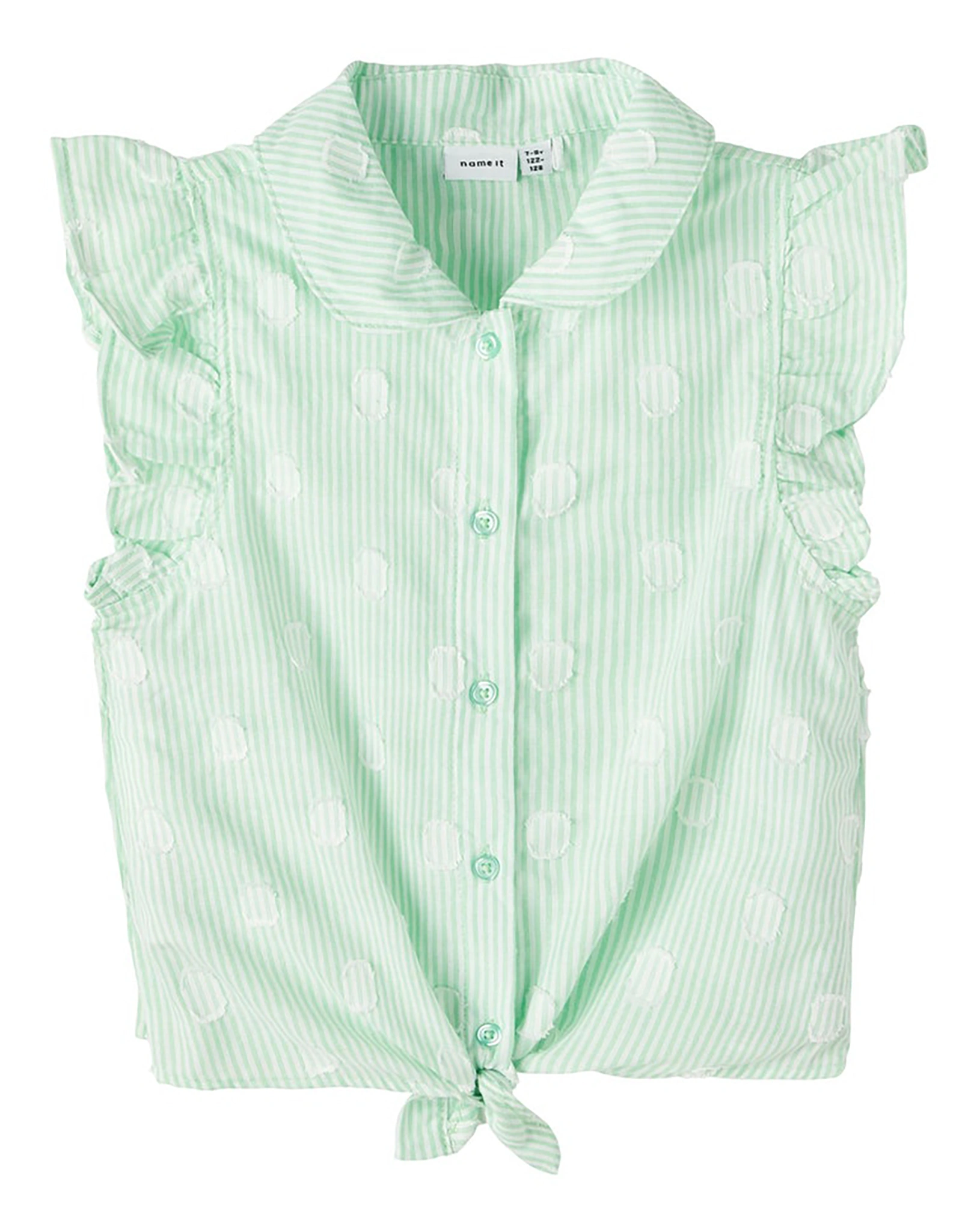 Bluse ärmellos NKFFIDOT in green ash