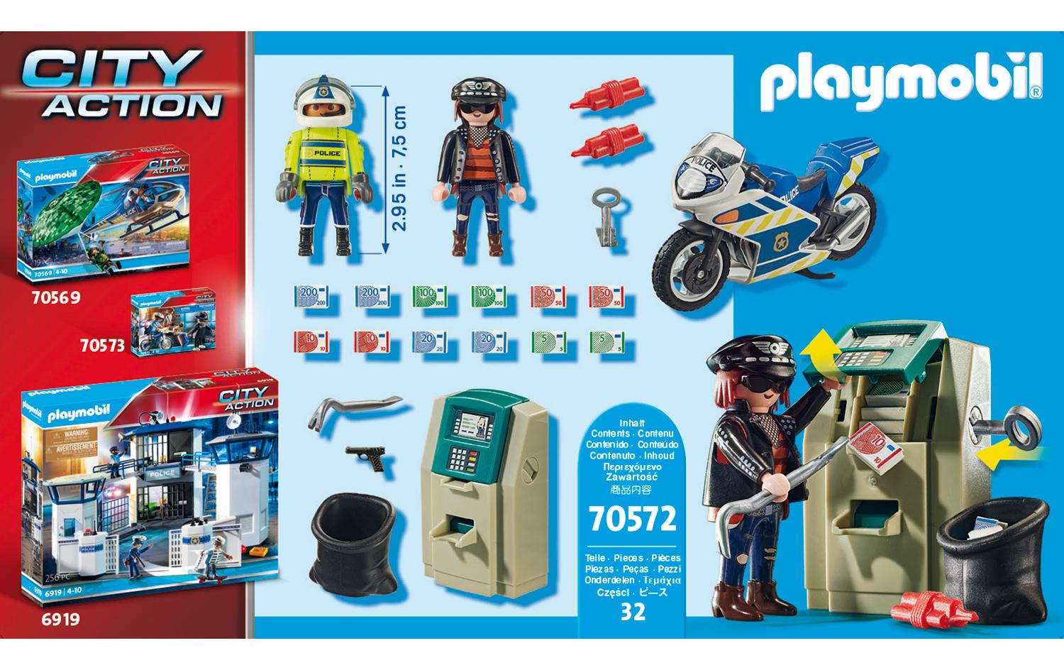City Action Polizei-Motorrad: Verfolgung 70572Polizei-Spielset