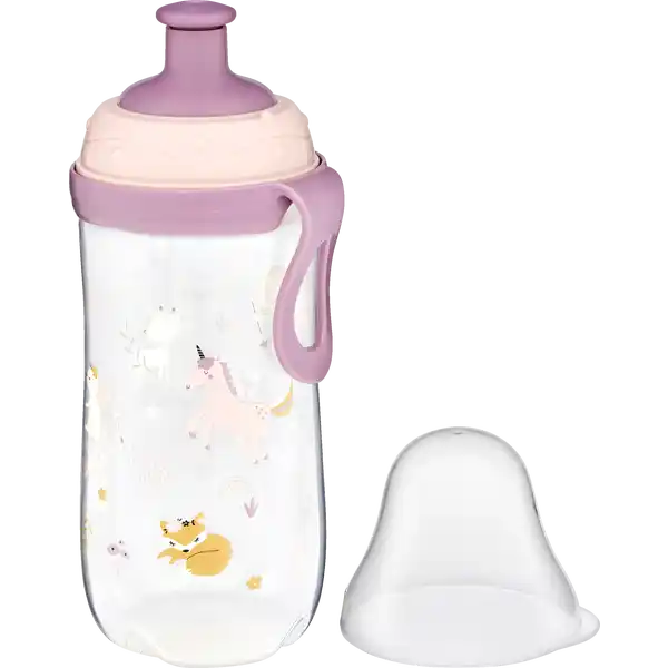 Trinkflasche mit Pop-Up-Verschluss 360ml ab 18 Monate  /  LILA