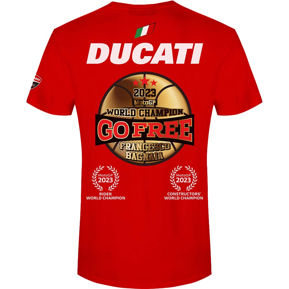 ducati - T-shirt World Champion Bagnaia série limitée Rouge