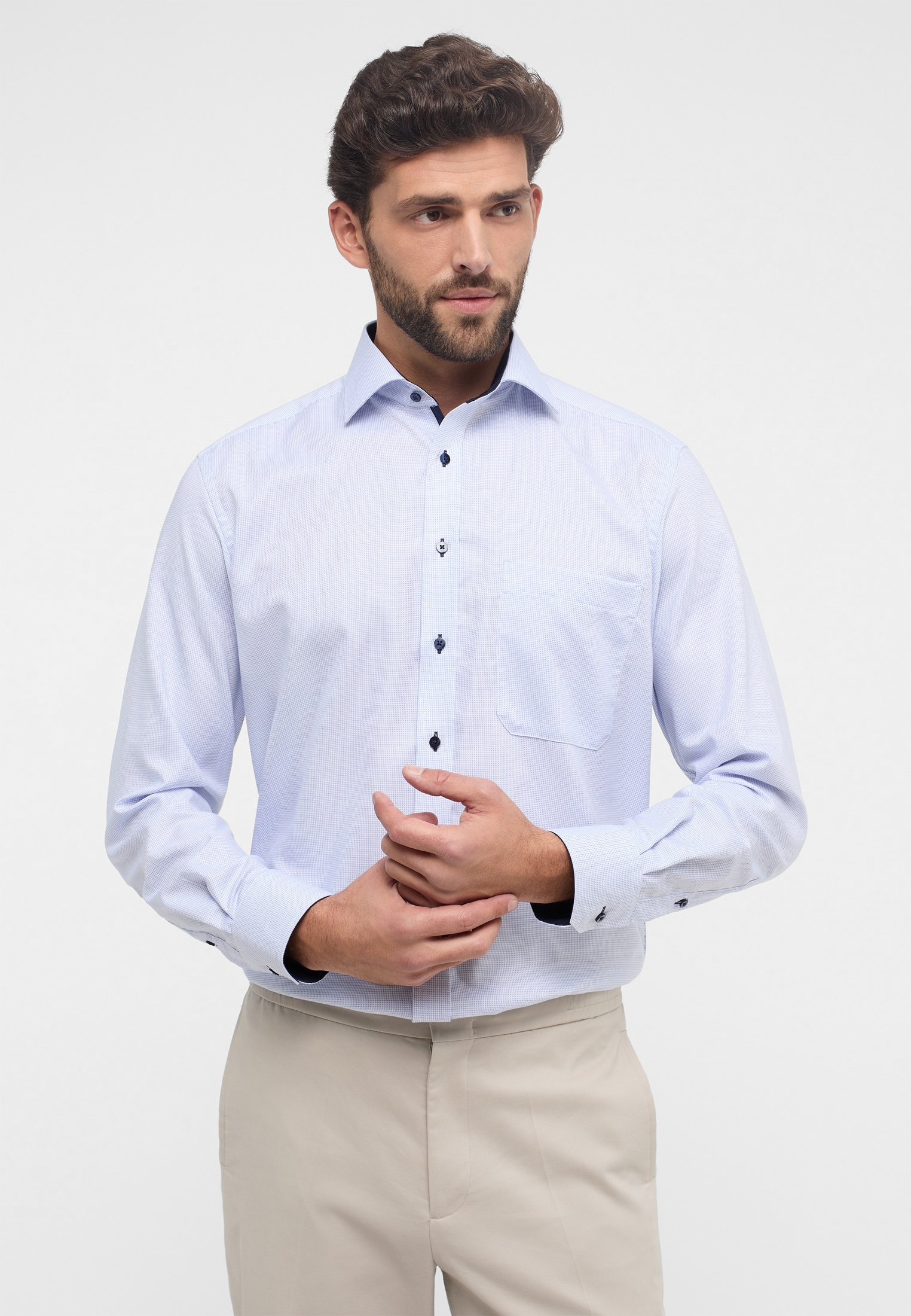 Eterna Langarmhemd »COMFORT FIT«, NON IRON (bügelfrei)
