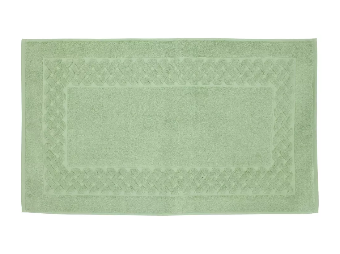 Tapis de bain 50x80 cm ROYAL CRESENT Vert Céladon 850 g/m2