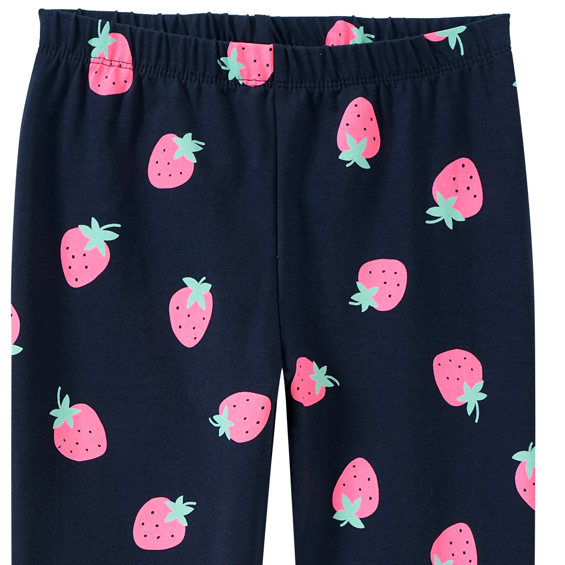 Yigga Mädchen Capri-Leggings mit Allover-Print dunkelblau / pink