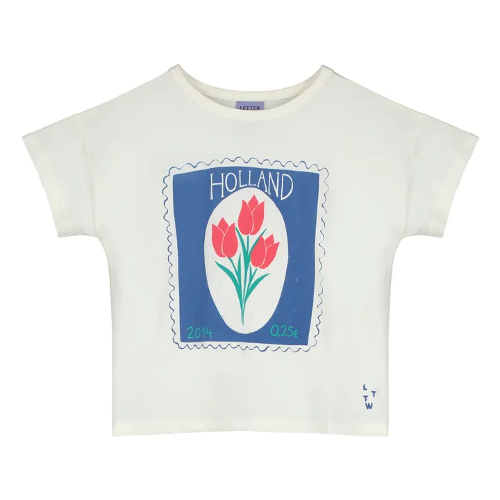 Letter To The World T-Shirt Acra Coton Bio | Ecru