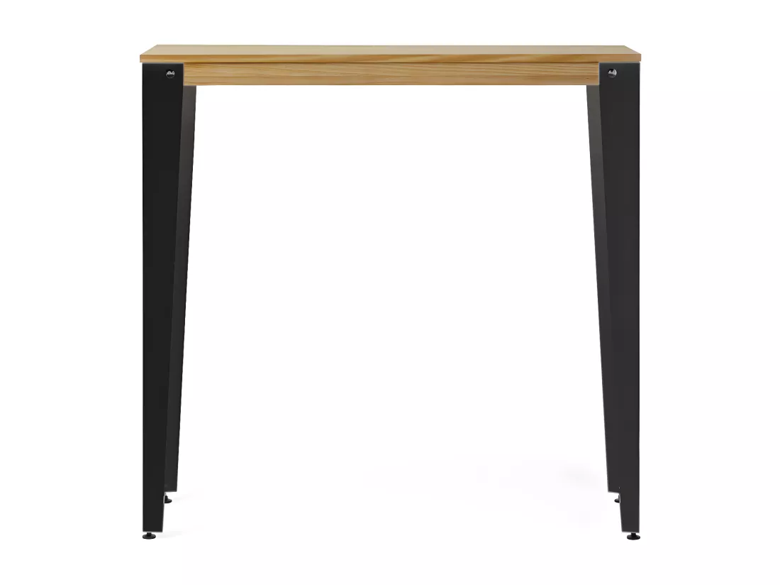 Table Mange debout Lunds 39x70x110cm Anthracite-Naturel. Box Furniture