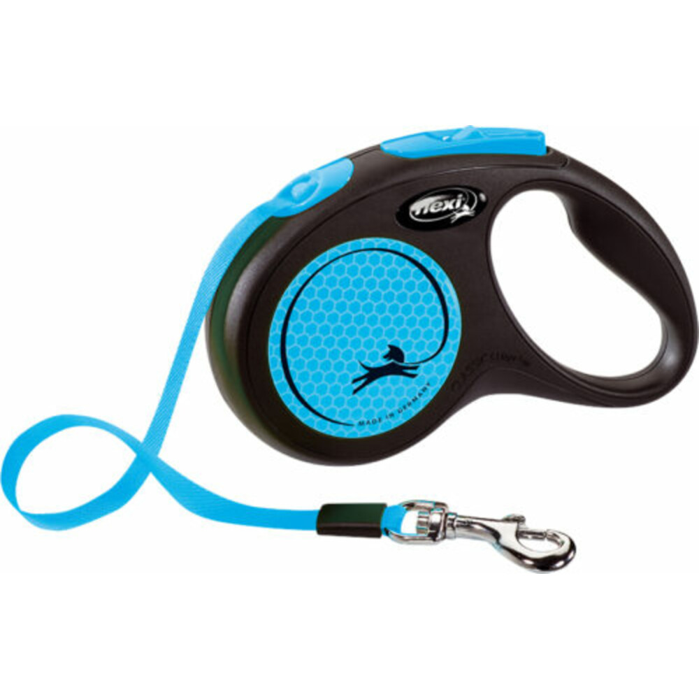 Flexi Rollijn New Neon Tape 5 mtr tot 15 kg Blauw