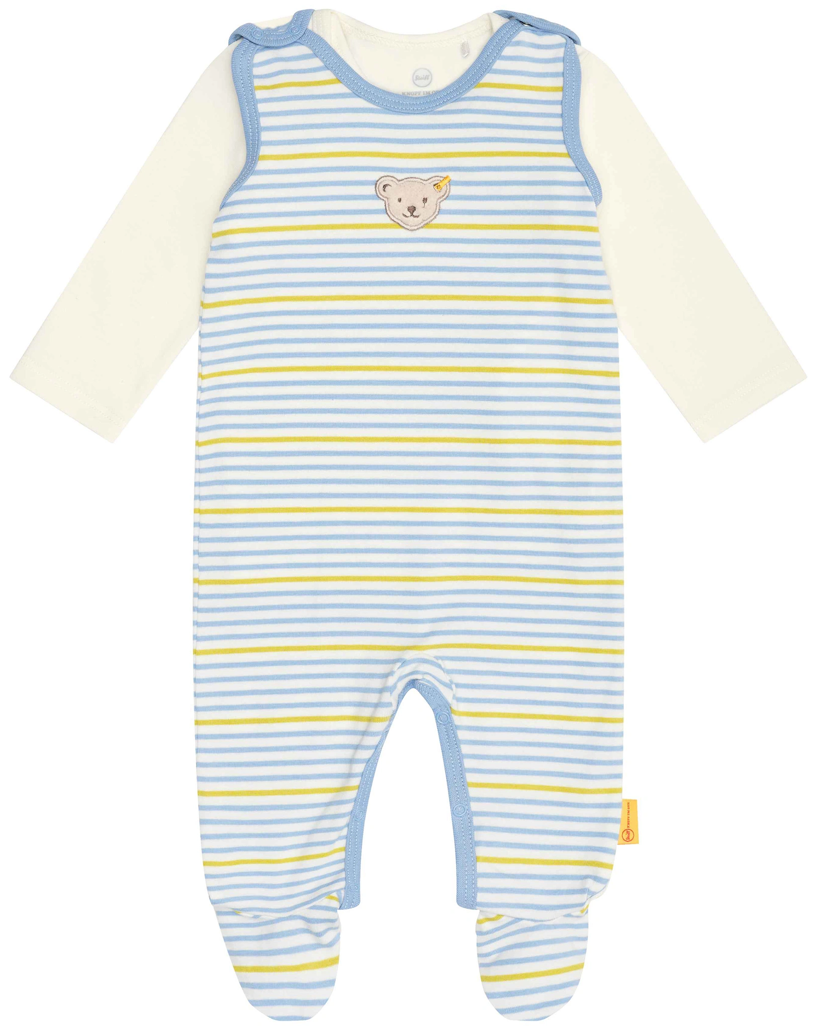 Strampler-Set PAWERFUL WELLNESS mit Langarmshirt in della robbia blue