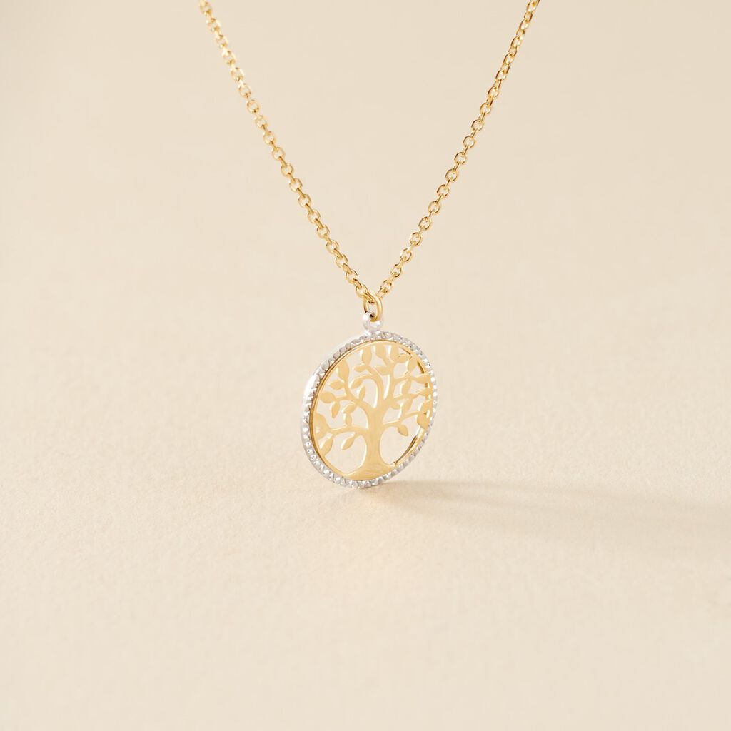 Collier Or Bicolore Solidage