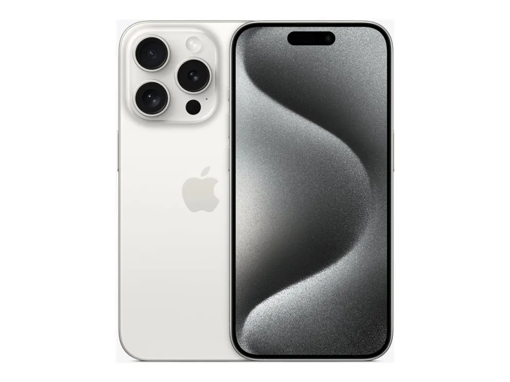 Apple | iPhone 15 Pro - 5G smartphone - 1TB - Hvidt Titanium