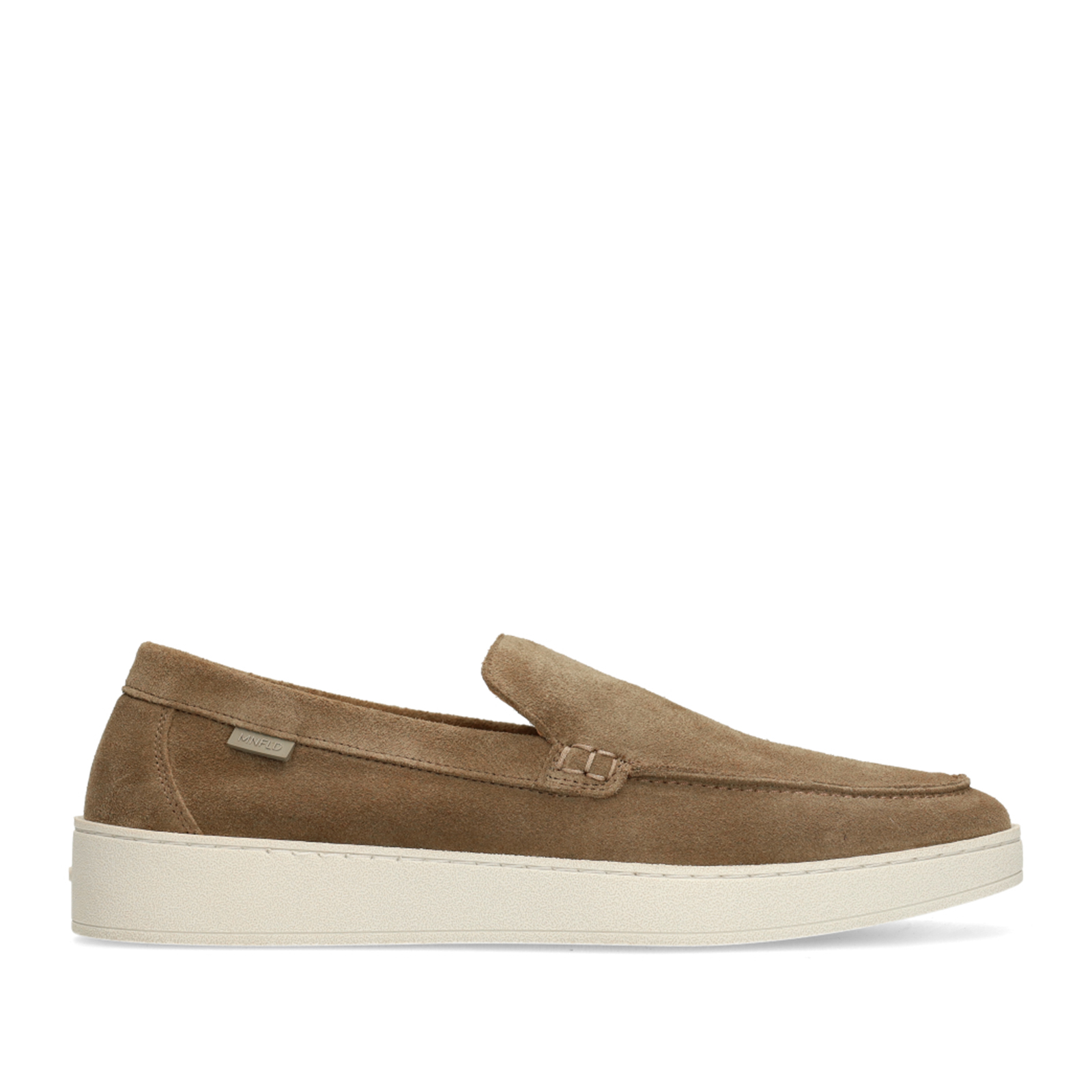 Taupe suède loafers