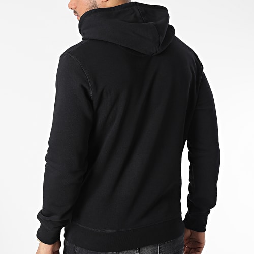 Sweat Capuche Mange Tes Morts Noir Rose Fluo