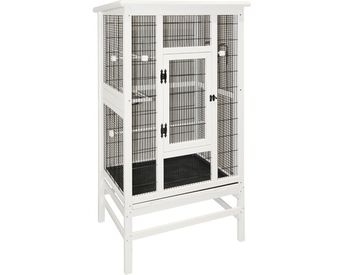 Vogelvolière 82 x 67 x 151 cm wit